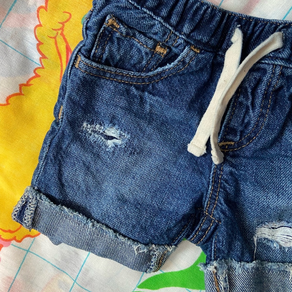 Kids Gap Denim Shorts with Drawstring